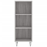 Highboard Grey Sonoma 34.5x34x180 cm Engineered Wood 3199015