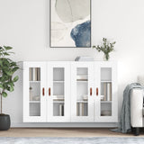 Wall Mounted Cabinets 2 pcs White Engineered Wood 3197913
