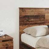 Headboard with Headboard Old Wood 120 cm Engineered wood 887789