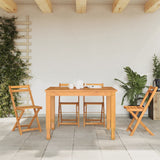 Folding Bistro Chairs 4 pcs Solid Wood Acacia 3216305
