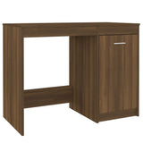 Desk Brown Oak 100x50x76 cm Engineered Wood 815488
