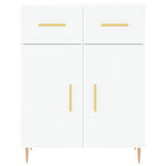 Highboard White 69.5x34x180 cm Engineered Wood 3199865