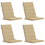 4-Piece High Back Bhair Cushions GEMERT 100% Polyester Beige 946075