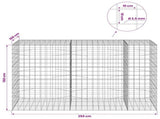 Gabion with 3.5 mm Wire and 10x10 cm Mesh 250x100x150 cm 3463415