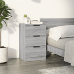 ZNTS Bedside Cabinet Grey Sonoma 40x36x65 cm 817053