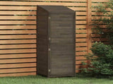 Garden Shed Anthracite 55x52x174,5 cm Solid Wood Fir 152188