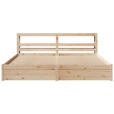 Bed Frame with Headboard without Mattress 180x200 cm Super King 3306001