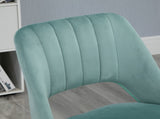Mid Back Office Chair Velvet Fabric Swivel Scallop Shape Computer Desk Chair for Home Study Bedroom T3398P328243