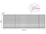 Gabion with 3.5 mm Wire and 5x2.5 cm Mesh 350x20x150 cm 3461689