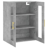 Wall Mounted Cabinet Concrete Grey 69.5x34x90 cm 828472