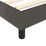 Box Spring Bed Frame Dark Grey Double Velvet 3121191