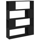 TV Cabinet Set Black Oak 100 x 24 x 124.5 cm Engineered Wood 862697