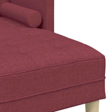 Sofa Set with Cushion Wine Red 173 x 131 x 67 cm Polyester 42001916