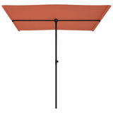 Garden Parasol with Aluminium Pole 2x1.5 m Terracotta 47341