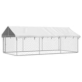 Outdoor Dog Kennel with Roof 400x200x150 cm 171499