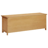 Shoe Rack 114x37x45 cm Solid Oak Wood 327436