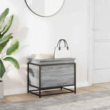 Storage Box with Lid Grey Sonoma 60x40x51.5 cm Engineered Wood 848797