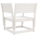 Garden Chair White Solid pine wood Standard Durable 844675