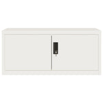 ZNTS File Cabinet White 90x40x240 cm Steel 3188315