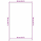 Doormat Grey 90x150 cm 4105640