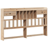 Bookcase Bed without Mattress 180x200cm Solid Wood Pine 3322607