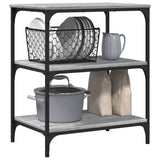 Kitchen Trolley Grey Sonoma 60x41x76 cm Engineered Wood 842304