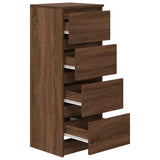 Sideboard Brown Oak 37.5x35x99 cm Engineered Wood 861703