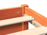 Bed Frame with Storage Headboard with Headboard 2 pcs Wax Brown 3422731