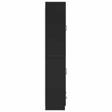 Cabinet Set 2 pcs Black Engineered Wood 3416935