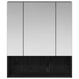Bathroom Mirror Cabinet Black Oak 60 x 14.5 x 70 cm 889184
