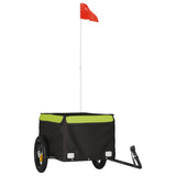 Bike Trailer Black and Green 30 kg Iron 94081