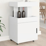 Bar Cart White 50x41x89 cm Engineered Wood 848262