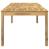Garden Dinner Table White 196 x 100.5 x 75 cm Solid Acacia Wood 901717