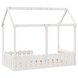 Kids' House Bed Frame without Mattress White 80x160 cm 850696