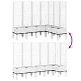 Garden Planter with Trellis White 160x120x142 cm PP 367939