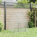 Rabbit Hutch Silver 105x100x120 cm Galvanised Steel 3281527