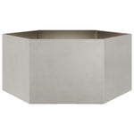 ZNTS Garden Planter Hexagon 104x90x45 cm Stainless Steel 851133