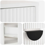 TV Cabinet VENRAY 101 x 36.5 x 40 cm High Gloss White 8019923