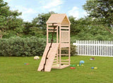 Playhouse with Climbing Wall Solid Wood Pine 3156919