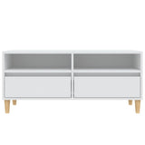 TV Cabinet White 100x34.5x44.5 cm Engineered Wood 831893