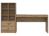 Desk with Drawer with Shelf with Storage 2 pcs Artisan Oak 3337336