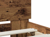 Bed Frame Old Wood 120 x 190 cm Engineered Wood 3446597