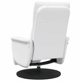 Massage Recliner Chair White 71 x 90 x 105 cm Faux Leather 42018598