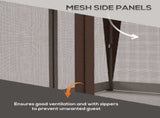3 x 3 Pop Up Gazebo with Mosquito Netting, 1 Person Easy up Marquee Party Tent with 1-Button T3398P315964