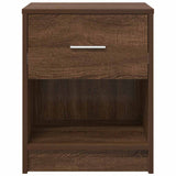 Bedside Cabinets 2 pcs with Drawer Brown Oak 40x34x50 cm 858780