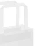 Paper Bags 250 pcs with Handles White 21x11x36 cm 4101841