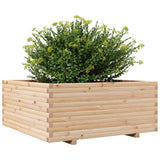 Garden Planter 110x110x49.5 cm Solid Wood Pine 3282544