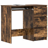 Desk Smoked Oak 90x45x76 cm Engineered Wood 815507
