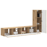 TV Cabinet Set Wall-mounted 3 pcs Artisan Oak Engineered Wood 3408996