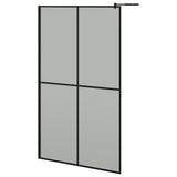 Walk-in Shower Screen 118x190 cm Dark Tempered Glass 151887